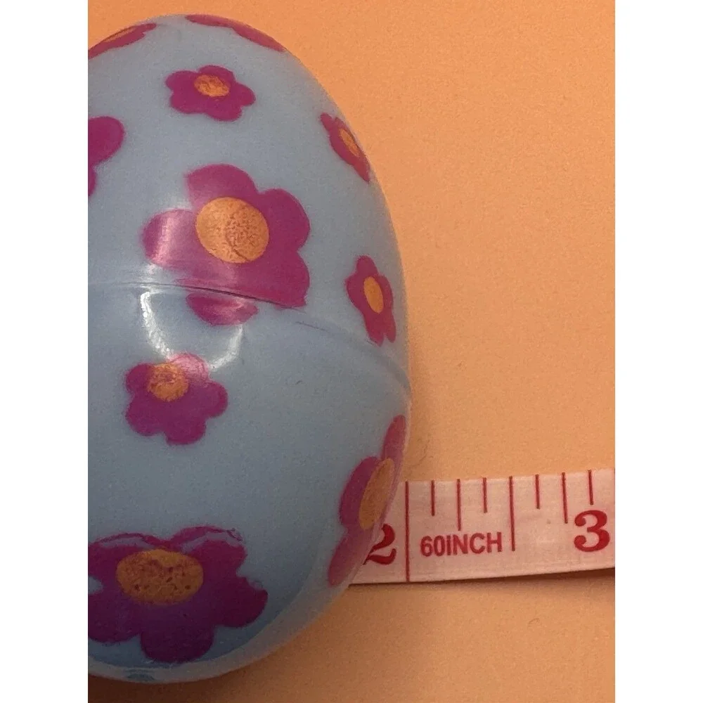 30 Plastic Printed Easter Eggs 3 X 2 Inch, Empty And Fillable (Bx X)